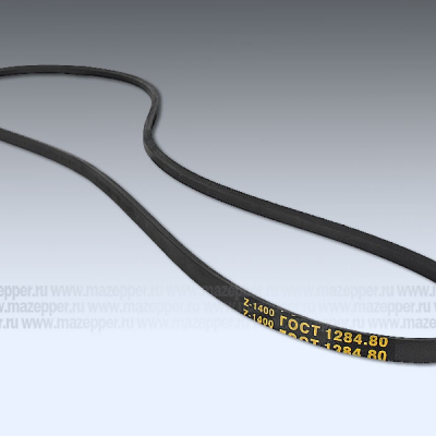 Ремень клиновой Z-1400 МБ "МБ-1, Нева, Каскад, Луч" заднего хода (UNIBELT) Mazepper