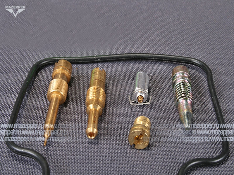 Ремкомплект "Honling" (дв. 152QMI, 157QMJ, 125-150 см3) карбюратора PD24J с поплавком (Китай) Mazepper