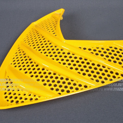 Решётка вентиляционная "Leike" (LK125T-26, LK50QT-17E) переднего обтекателя (желтая) Mazepper