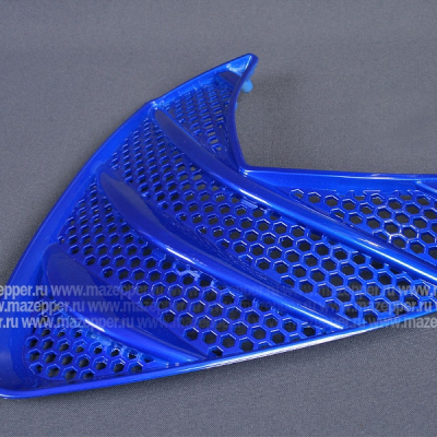 Решётка вентиляционная "Leike" (LK125T-26, LK50QT-17E) переднего обтекателя (синяя) Mazepper