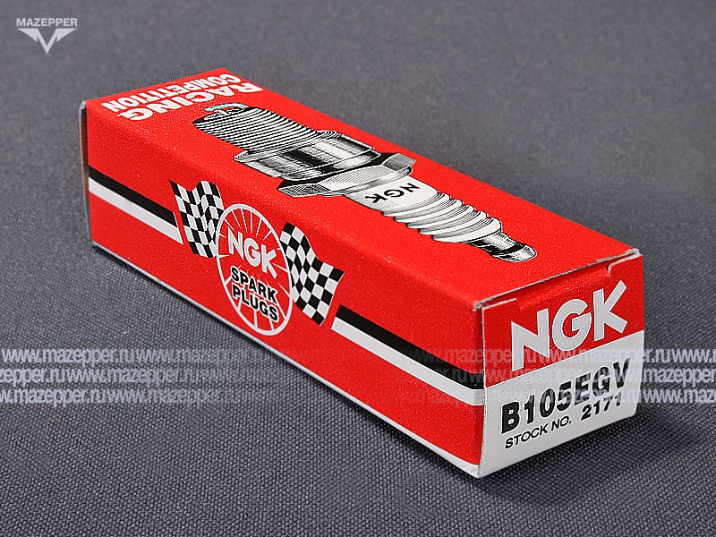Свеча зажигания "NGK" B105EGV       (14 х 19 мм.) Mazepper