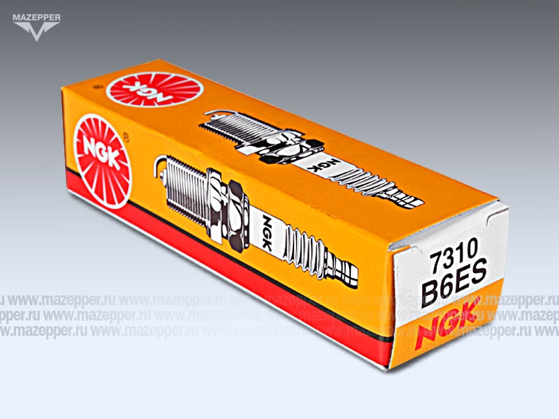 Свеча зажигания "NGK" B6ES             (14 х 19 мм.) Mazepper