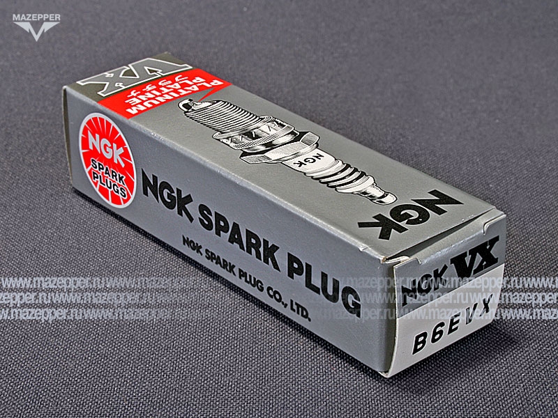 Свеча зажигания "NGK" B6EVX           (14 х 19 мм.) Platinum Mazepper