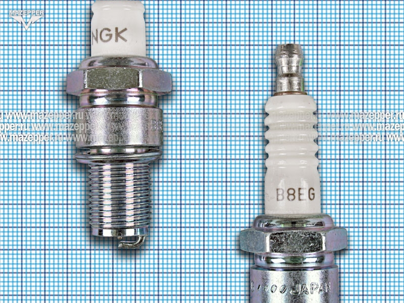 Свеча зажигания "NGK" B8EG             (14 х 19 мм.) Mazepper