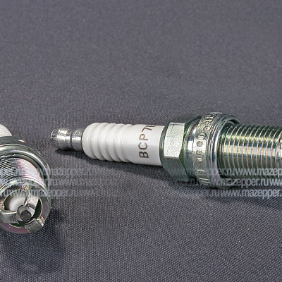 Свеча зажигания "NGK" BCP7ET         (14 х 19 мм.) (3 электрода массы) Mazepper