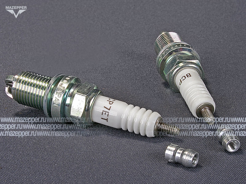Свеча зажигания "NGK" BCP7ET         (14 х 19 мм.) (3 электрода массы) Mazepper