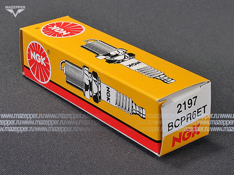 Свеча зажигания "NGK" BCPR6ET      (14 х 19 мм.) (3 электрода массы) Mazepper