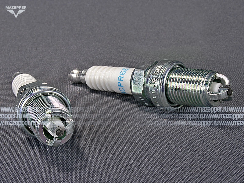 Свеча зажигания "NGK" BCPR6ET      (14 х 19 мм.) (3 электрода массы) Mazepper