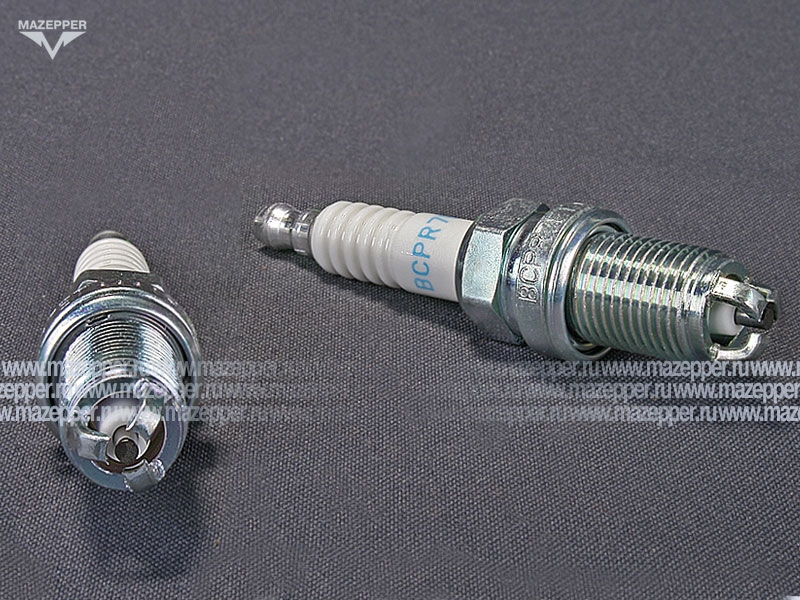 Свеча зажигания "NGK" BCPR7ET      (14 х 19 мм.) (3 электрода массы) Mazepper