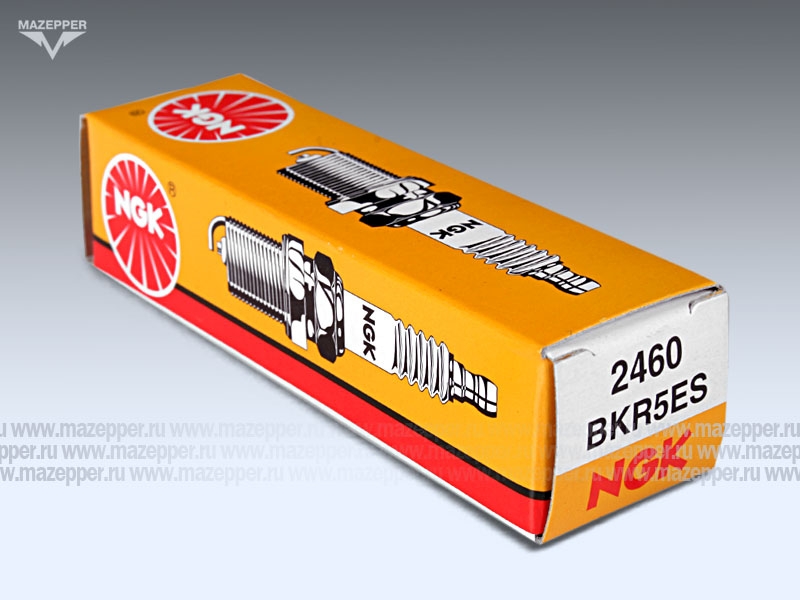 Свеча зажигания "NGK" BKR5ES        (14 х 19 мм.) Mazepper