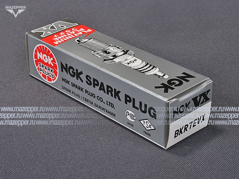 Свеча зажигания "NGK" BKR7EVX      (14 х 19 мм.) Platinum Mazepper