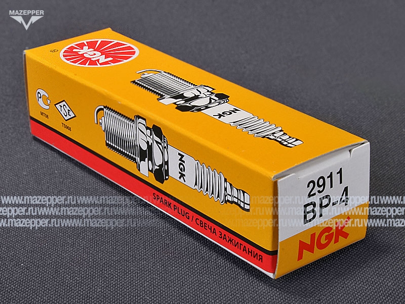 Свеча зажигания "NGK" BP4                (14 х 10 мм.) Mazepper