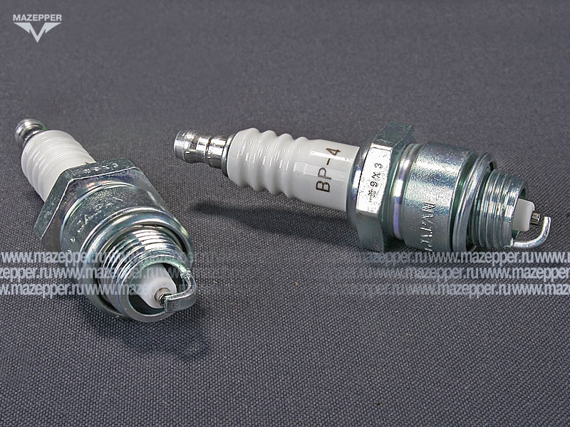 Свеча зажигания "NGK" BP4                (14 х 10 мм.) Mazepper