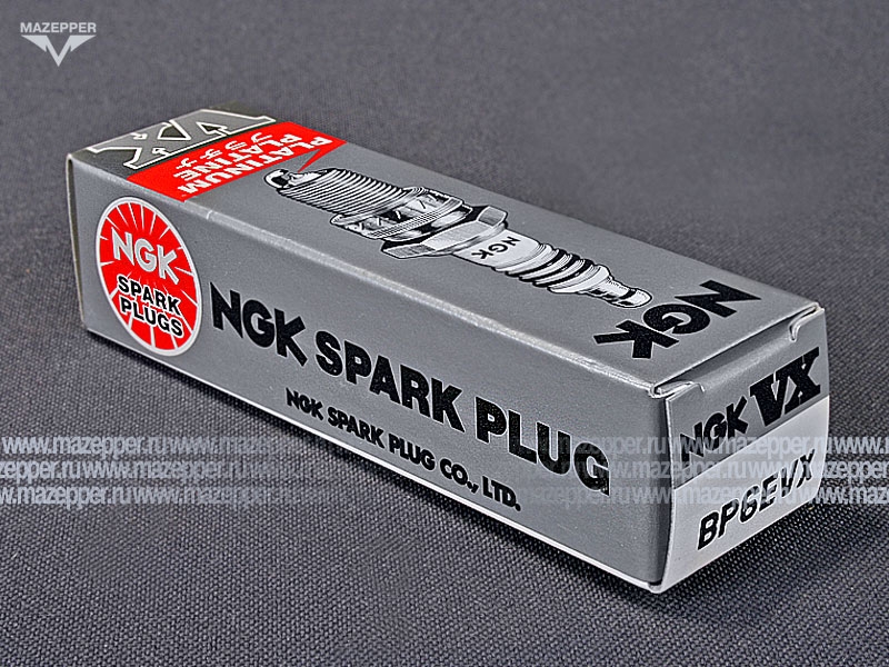 Свеча зажигания "NGK" BP6EVX         (14 х 19 мм.) Platinum Mazepper
