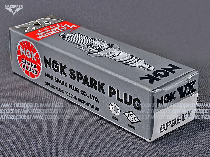 Свеча зажигания "NGK" BP8EVX         (14 х 19 мм.) Platinum Mazepper