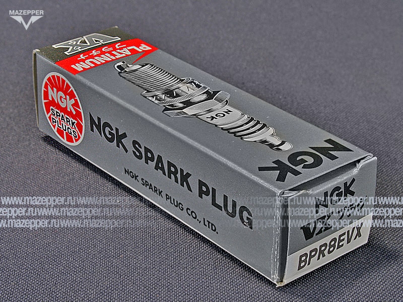 Свеча зажигания "NGK" BPR8EVX      (14 х  19 мм.) Platinum Mazepper