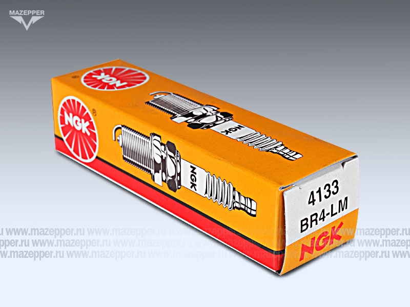 Свеча зажигания "NGK" BR4LM          (14 х  11,2 мм.) Mazepper