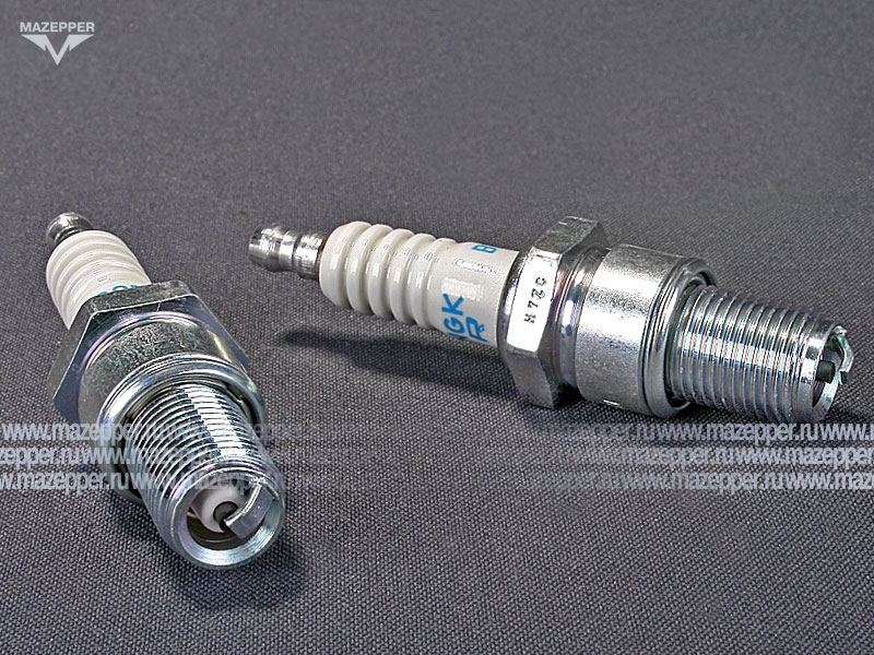 Свеча зажигания "NGK" BR8ECS        (14 х  19 мм.) Mazepper