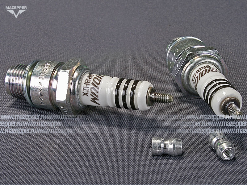 Свеча зажигания "NGK" BR8HIX          (14 х  12,7 мм.) Mazepper