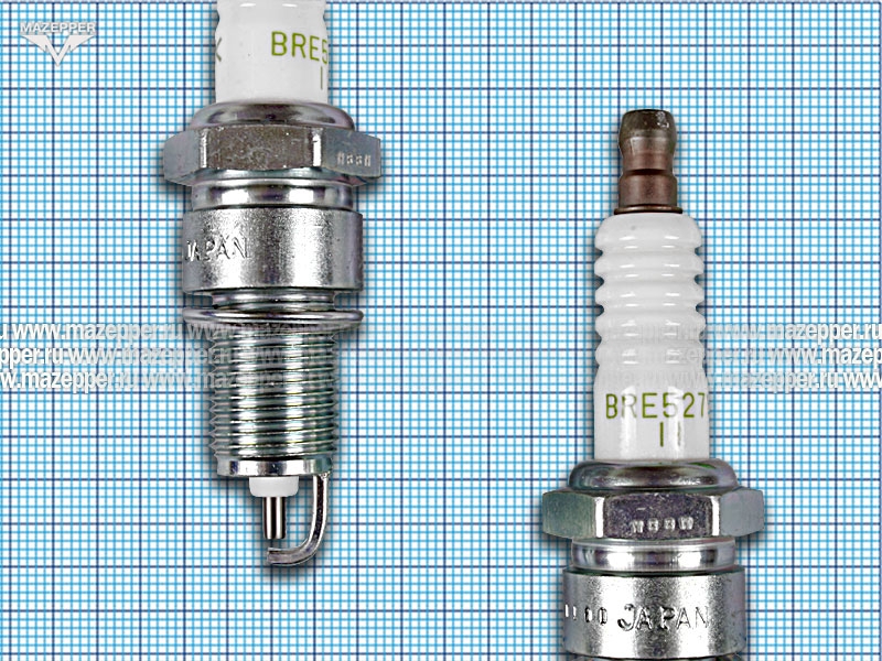 Свеча зажигания "NGK" BRE527Y-11  (14 х  19 мм.) Mazepper