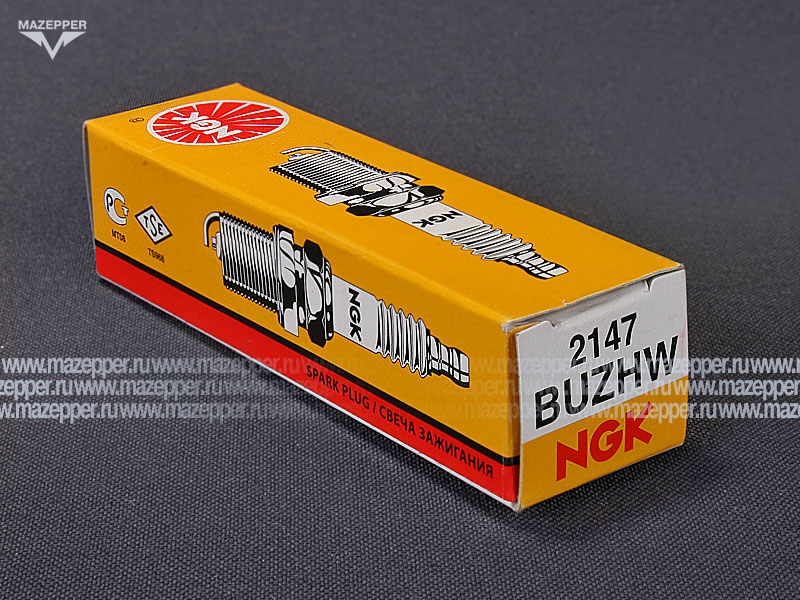 Свеча зажигания "NGK" BUZHW          (14 х 12,7 мм.) Mazepper