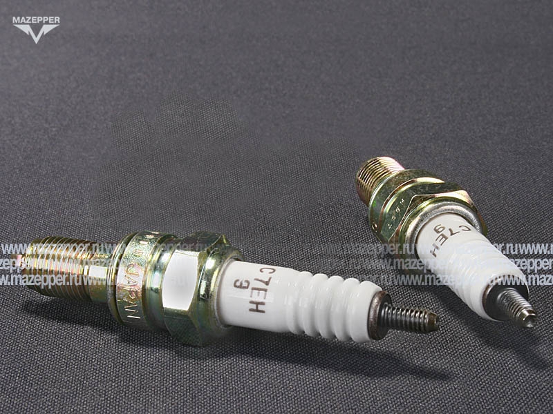 Свеча зажигания "NGK" C7EH-9          (10 х  19 мм.) Mazepper