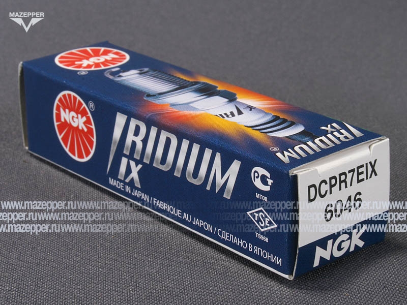 Свеча зажигания "NGK" DCPR7EIX     (12 х  19 мм.) Mazepper