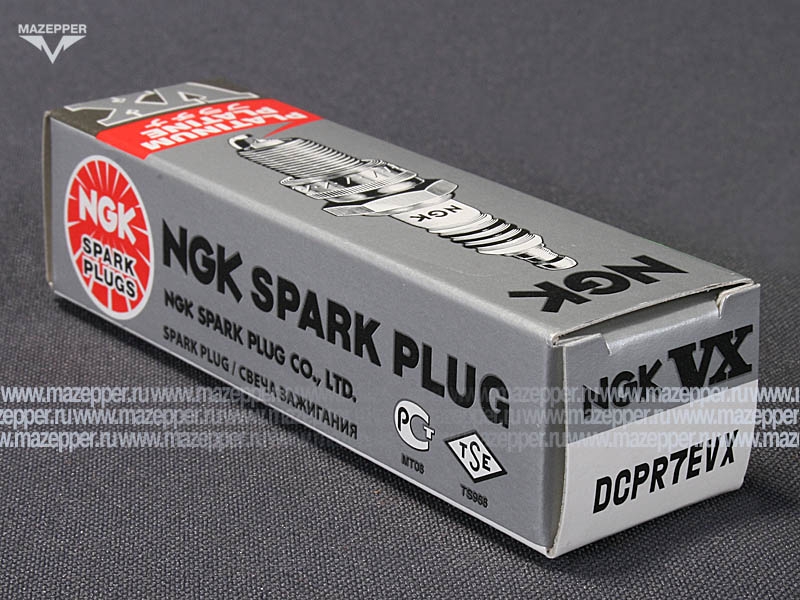 Свеча зажигания "NGK" DCPR7EVX    (12 х  19 мм.) Platinum Mazepper