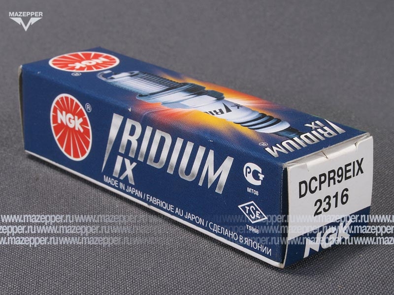 Свеча зажигания "NGK" DCPR9EIX     (12 х  19 мм.) Mazepper