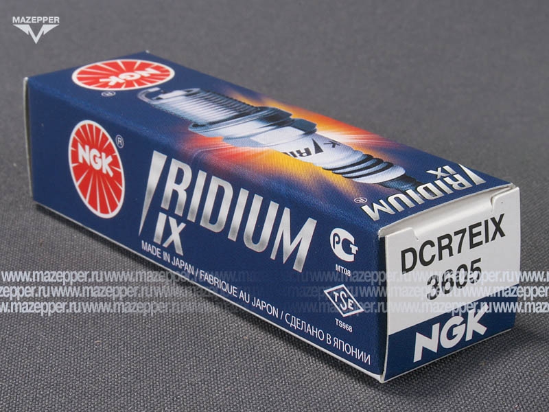 Свеча зажигания "NGK" DCR7EIX        (12 х  19 мм.) Mazepper