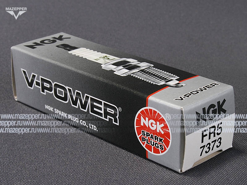 Свеча зажигания "NGK" FR5                (14 х  19 мм.) V-POWER Mazepper