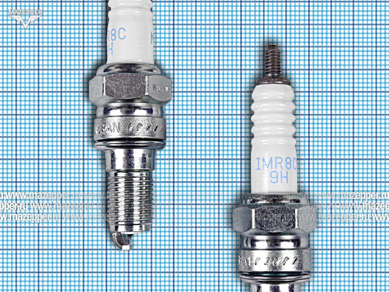 Свеча зажигания "NGK" IMR8С-9H       (10 х  19 мм.) Iridium Mazepper