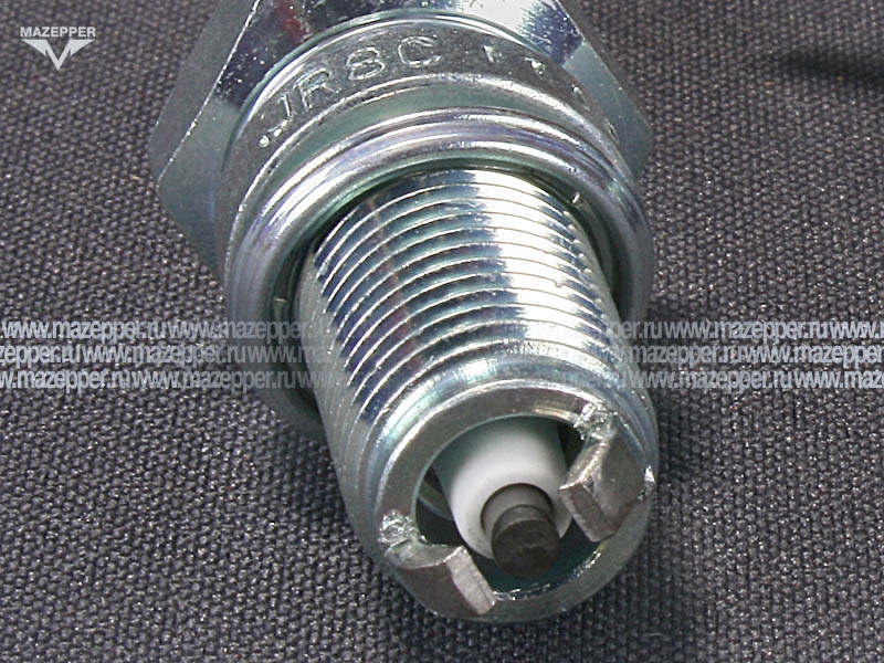 Свеча зажигания "NGK" JR8C              (12 х  19 мм.) Nikel (2 электрода массы) Mazepper