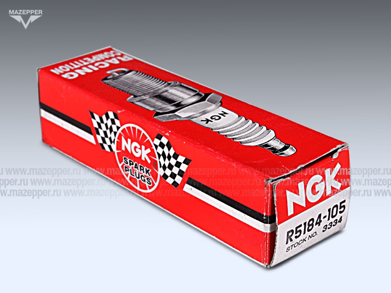 Свеча зажигания "NGK" R5184-105       (14 х 19 мм.) Racing Competition (YAMAHA TZ 250E) Mazepper