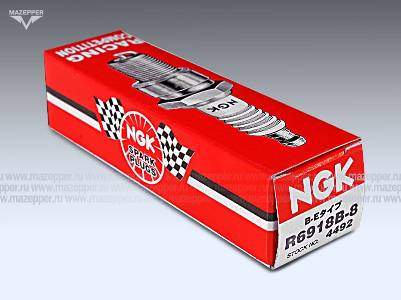 Свеча зажигания "NGK" R6918B-8        (14 х  19 мм.) Racing Competition Mazepper