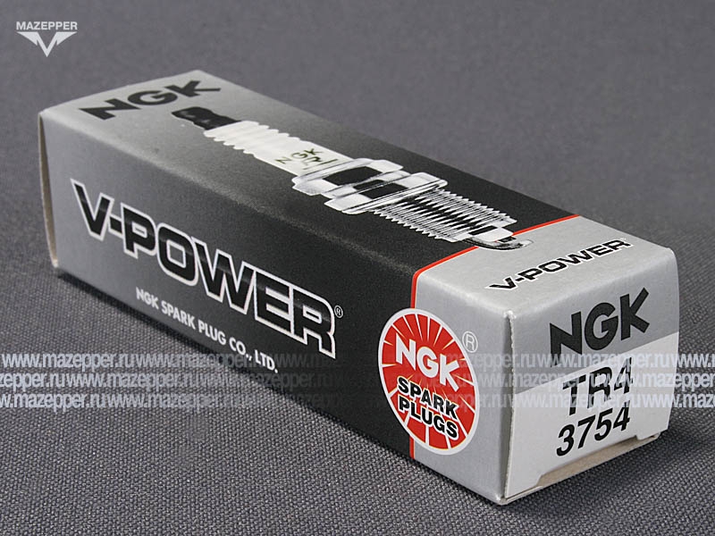 Свеча зажигания "NGK" TR4                (14 х 17,5 мм.) Mazepper