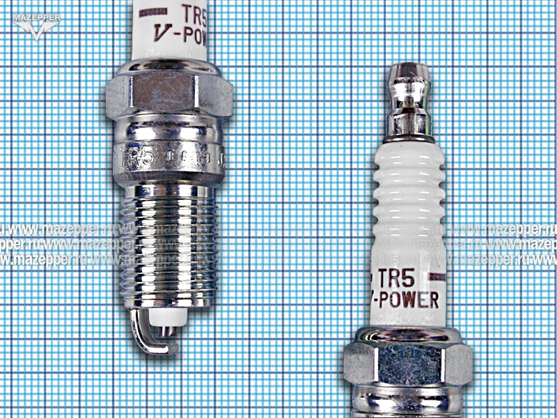 Свеча зажигания "NGK" TR5                (14 х 17,5 мм.) Mazepper