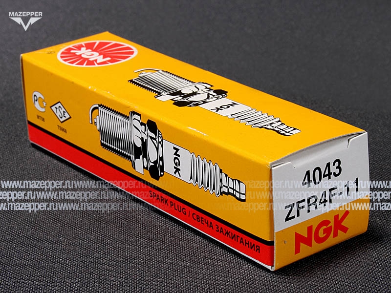 Свеча зажигания "NGK" ZFR4F-11       (14 х 19 мм.) Nikel Mazepper