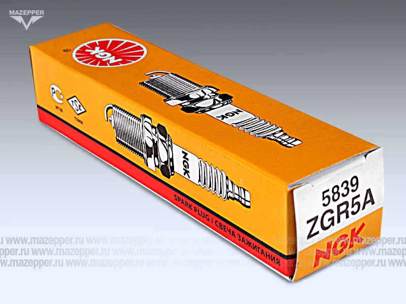 Свеча зажигания "NGK" ZGR5A           (14 х 19 мм.) Nickel V-LINE15 Mazepper