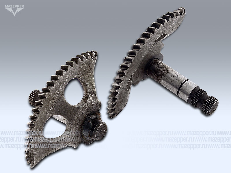 Сектор пусковой "Yamaha Jog", "Honling" (дв. 1E40QMB, 50 см3, 2T) вал L=75 мм. Mazepper