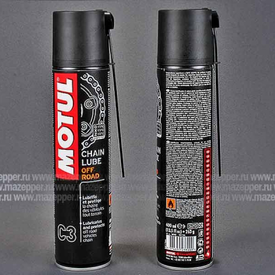 Смазка цепи "MOTUL" C3 Chain Lube Off Road (400 мл.) аэрозоль Mazepper