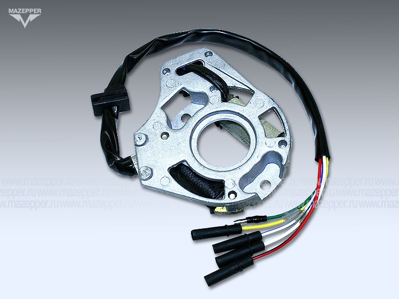 Статор генератора "Dingo" (дв. 1P39 FMB, 4Т, 50-70 см3) 2 катушки (Китай) Mazepper