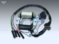 Статор генератора "Dingo" (дв. 1P39 FMB, 4Т, 50-70 см3) 2 катушки (Китай) Mazepper