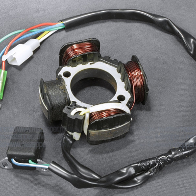 Статор генератора "Suzuki Address" (AD-50, 50 см3) 4 катушки (Китай) Mazepper