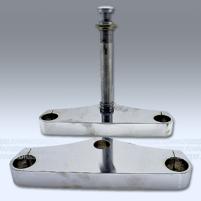 Траверсы универсальные (2 шт. верх., низ.) ось 200 мм., межосевое 250 мм., перо 37 мм. (хром.) DC Mazepper