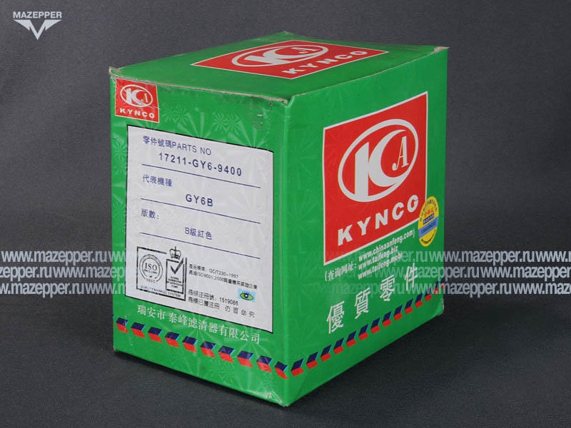 Фильтр воздушный "Honling" (дв. 152QMI, 4Т, 125 см3) элемент (Китай) треугольный корпус Mazepper