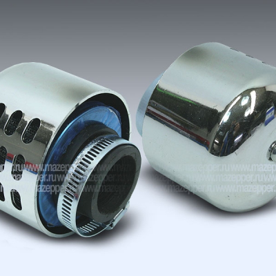 Фильтр воздушный нулевого сопротивления N1-28 мм. (Sun Success) крышка хром Mazepper