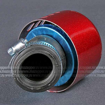 Фильтр воздушный нулевого сопротивления N2-30 мм. (Sun Success) крышка красная, угол 120 ° Mazepper