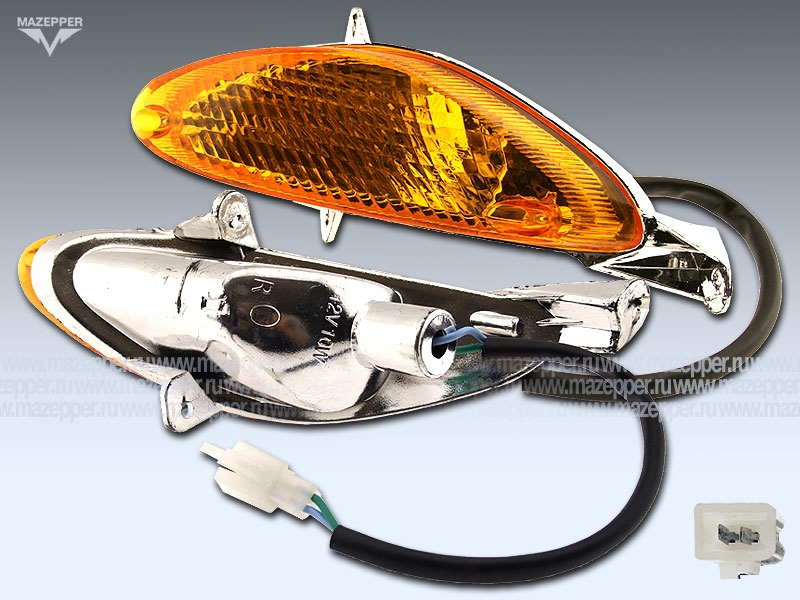 Фонарь указателя поворота "Leike" LK50QT-7A передний (правый) Mazepper