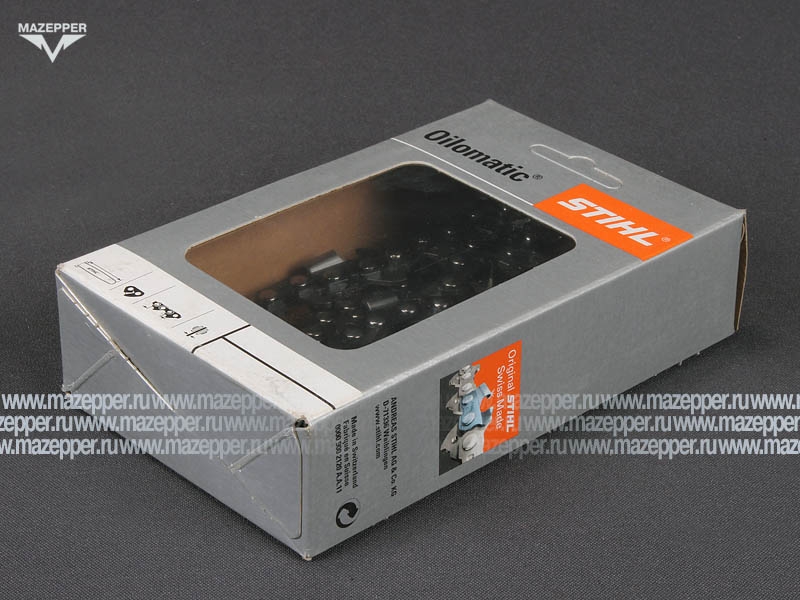 Цепь пильная 16", шаг 3/8", паз 1,5 мм., 60 зв., пила "HUSQVARNA", "OLEO-MAC" (STIHL) зуб RMC Mazepper